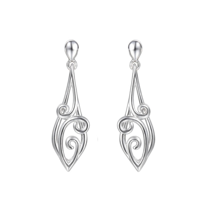 Sterling Silver Waves Earrings