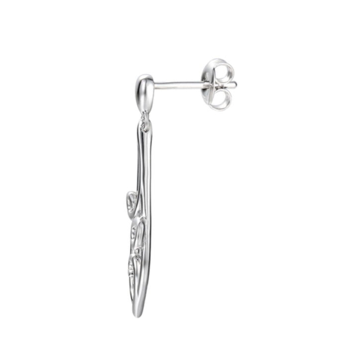 Sterling Silver Waves Earrings
