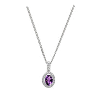 Amore Purple Plum Silver Necklace - Michael Jones Jeweller
