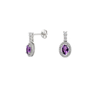 Amore Purple Plum Drop Earrings