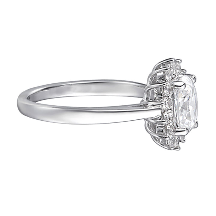 Amore Silver Cubic Zirconia Cluster Ring - Michael Jones Jeweller