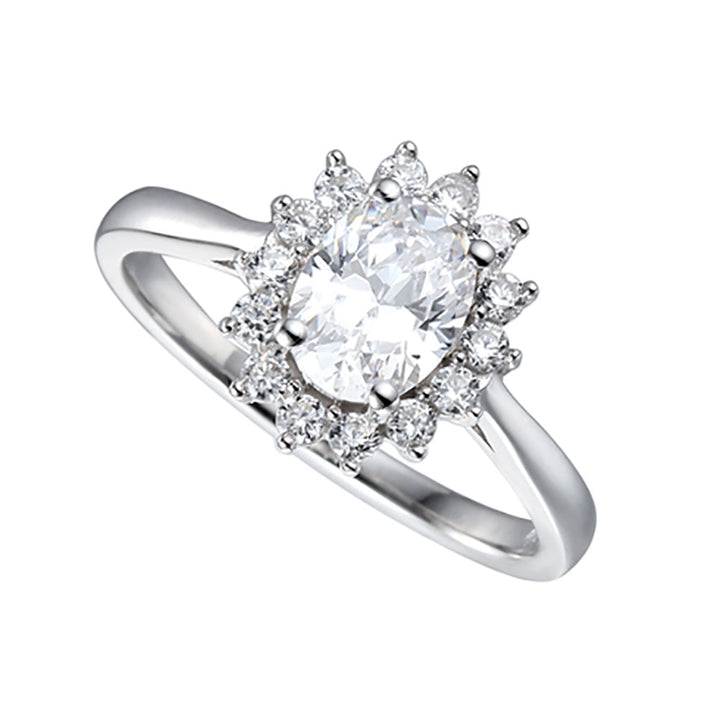 Amore Silver Cubic Zirconia Cluster Ring - Michael Jones Jeweller