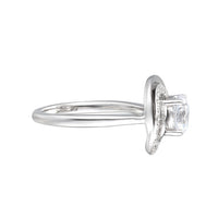 Amore Luna Swirl CZ Silver Ring (K1/2)