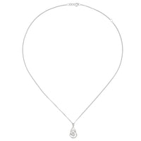 Amore Sofisticato CZ Silver Pendant - Michael Jones Jeweller