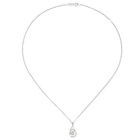 Amore Sofisticato CZ Silver Pendant