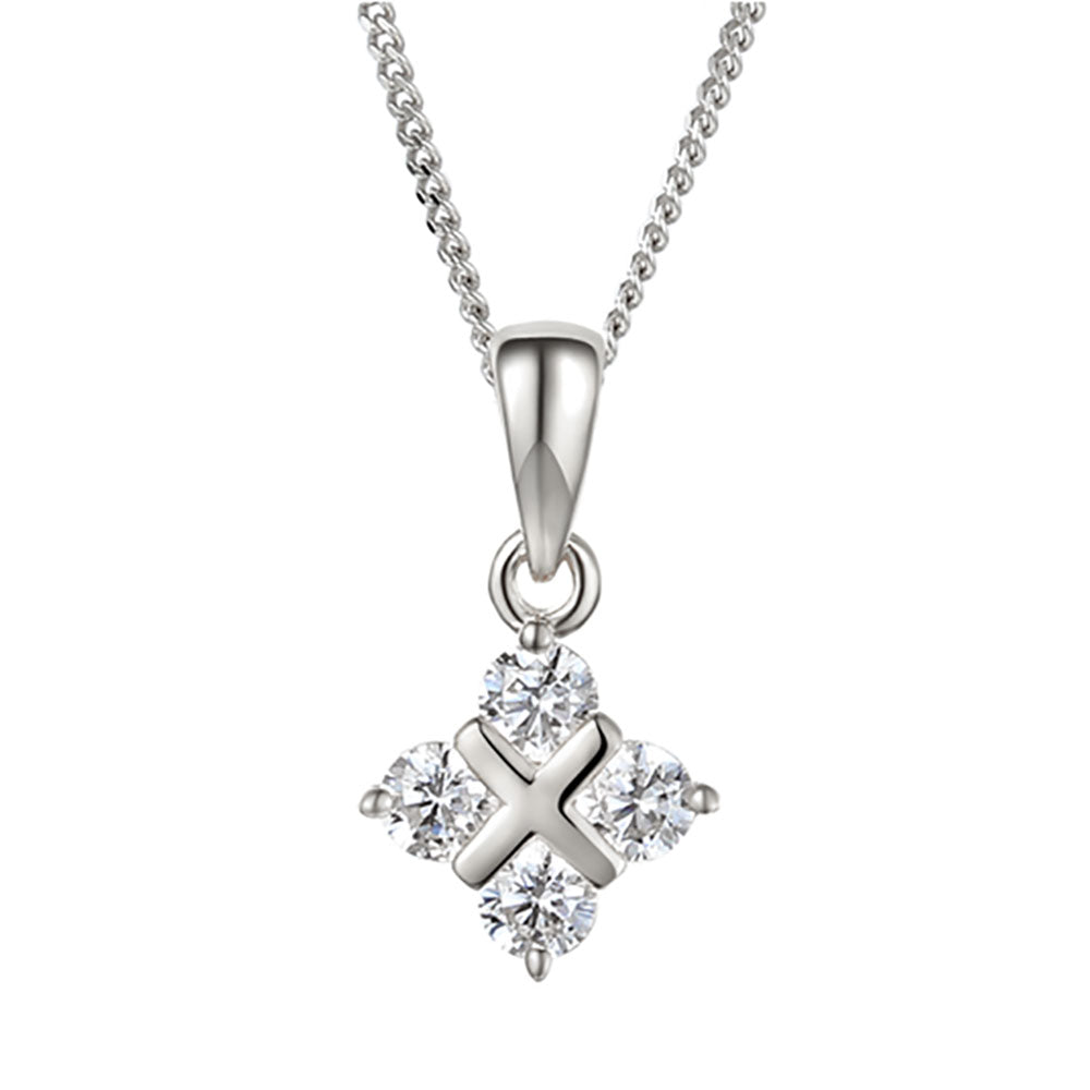 Amore Serenity Cubic Zirconia Necklace - Michael Jones Jeweller