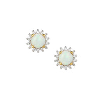 Amore Shimmer Opal Stud Earrings - Michael Jones Jeweller