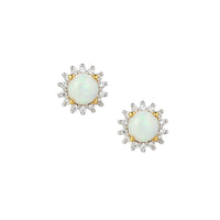 Amore Shimmer Opal Stud Earrings - Michael Jones Jeweller