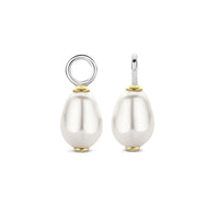 Ti Sento Yellow Gold Plated Synthetic Pearl Ear Charms 9249PW