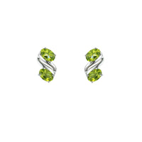 Amore Coupled Peridot Earrings - Michael Jones Jeweller