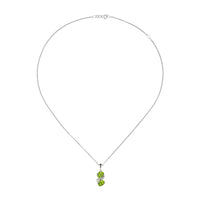 Amore Couple Peridot Silver Necklace - Michael Jones Jeweller