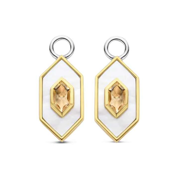 Ti Sento Nude Geometric Ear Charms 9271MW