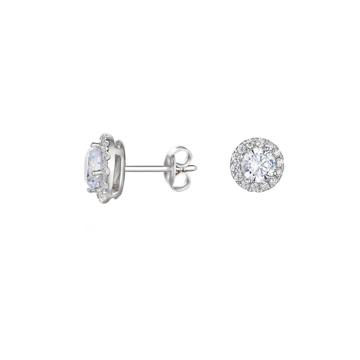 Amore Crown of Light Cubic Zirconia Earrings - Michael Jones Jeweller