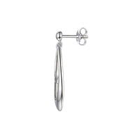 Amore Cascading Teardrop Silver Drop Earrings
