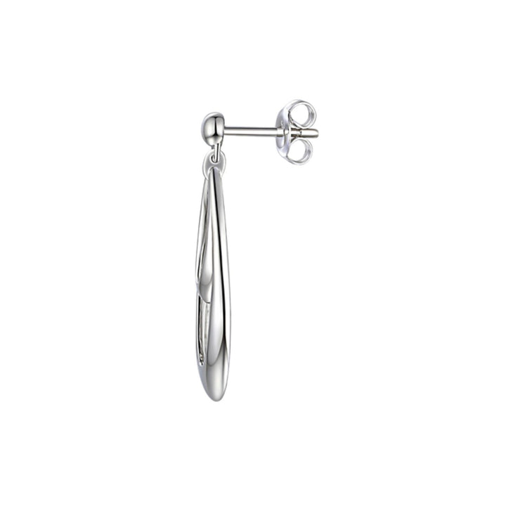 Amore Cascading Teardrop Silver Drop Earrings
