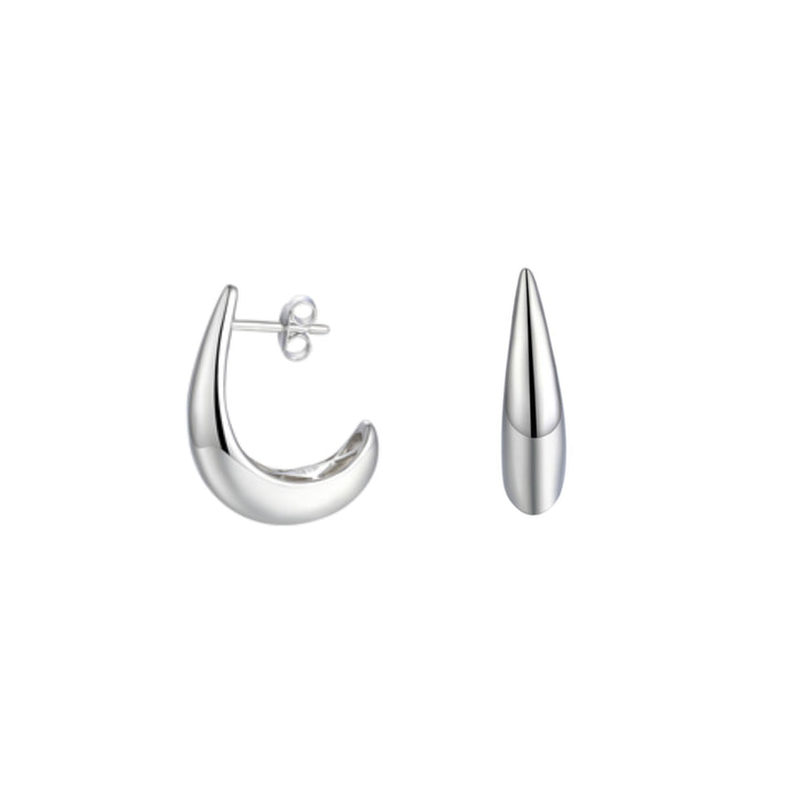 Amore Hoopla Sterling Silver Half Hoop Earrings