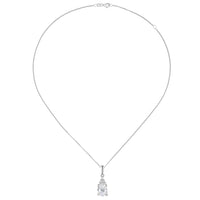 Amore Trefoil CZ Silver Pendant - Michael Jones Jeweller