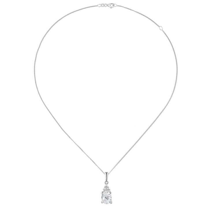 Amore Trefoil CZ Silver Pendant - Michael Jones Jeweller
