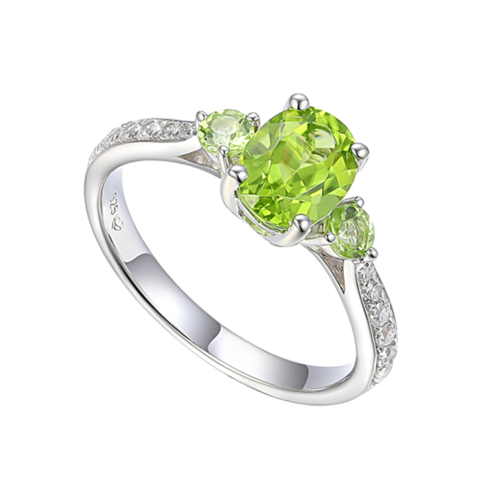 Amore Peridot Content Silver Ring (M)