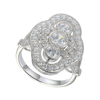 Amore Revival CZ Silver Ring (K 1/2)
