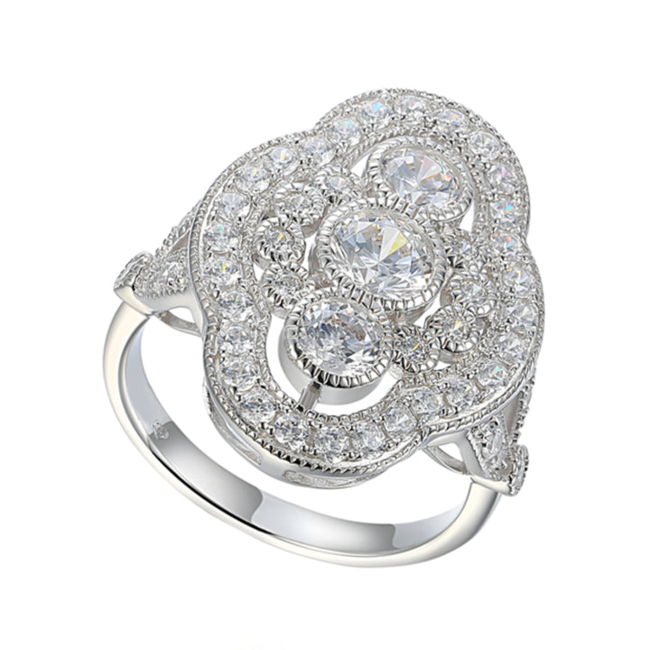 Amore Revival CZ Silver Ring (K 1/2)