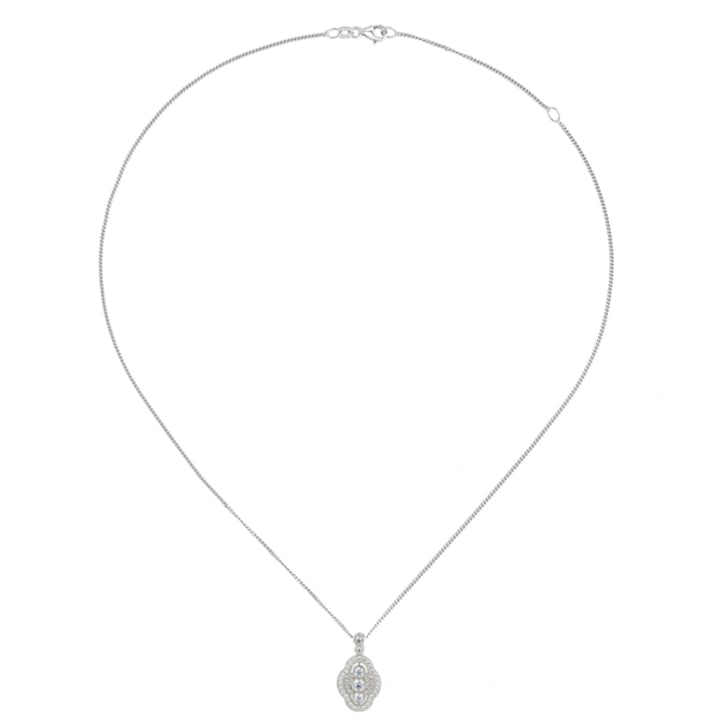 Amore Revival CZ Silver Pendant