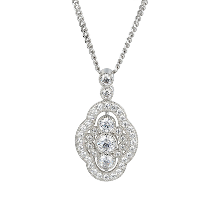 Amore Revival CZ Silver Pendant