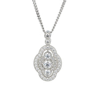 Amore Revival CZ Silver Pendant