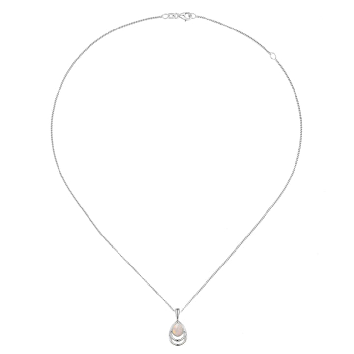Amore Dualistic Opal Silver Pendant - Michael Jones Jeweller