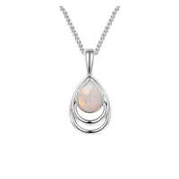 Amore Dualistic Opal Silver Pendant
