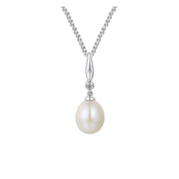 Amore Helios Freshwater Pearl Silver Pendant - Michael Jones Jeweller