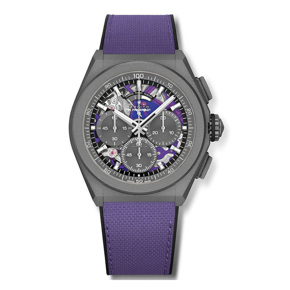 Pre-Owned Zenith Defy El Primero 21 Ultraviolet 36'000 VpH - Luxury Men's Watch 97.9001.9004/80.R922