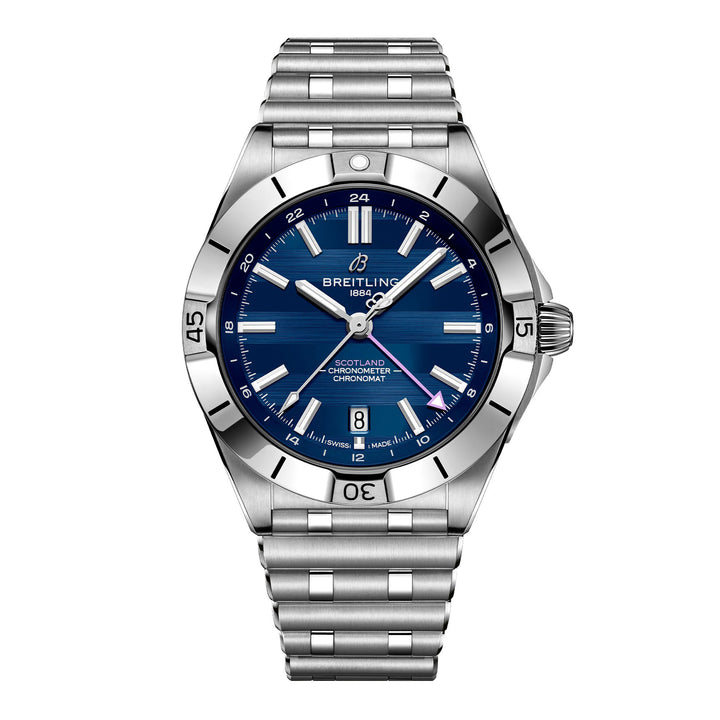 Breitling Chronomat GMT Six Nations Scotland 40mm Automatic Watch A323986B1C1A1