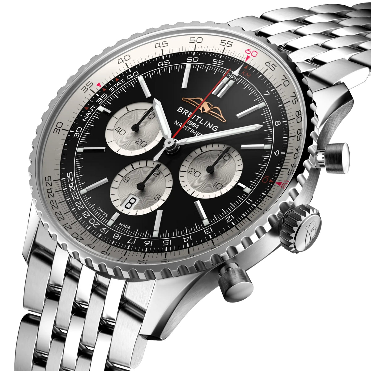 Breitling Navitimer B10 Chronograph 46mm Automatic Watch AB0137211B1A1 - Michael Jones Jeweller