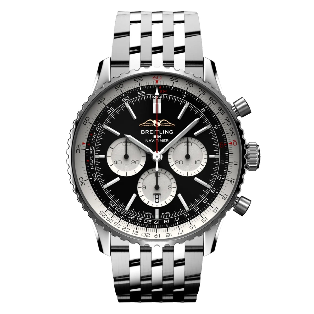Breitling Navitimer B10 Chronograph 46mm Automatic Watch AB0137211B1A1 - Michael Jones Jeweller