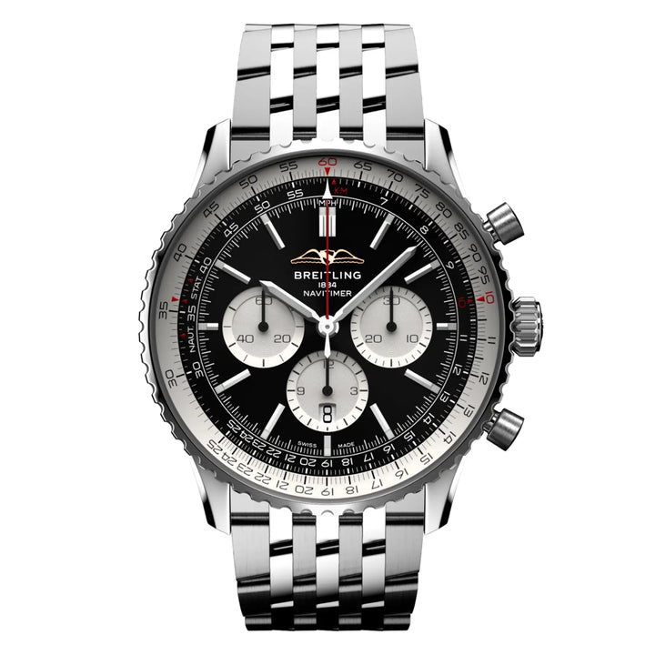 Breitling Navitimer B10 Chronograph 46mm Automatic Watch AB0137211B1A1