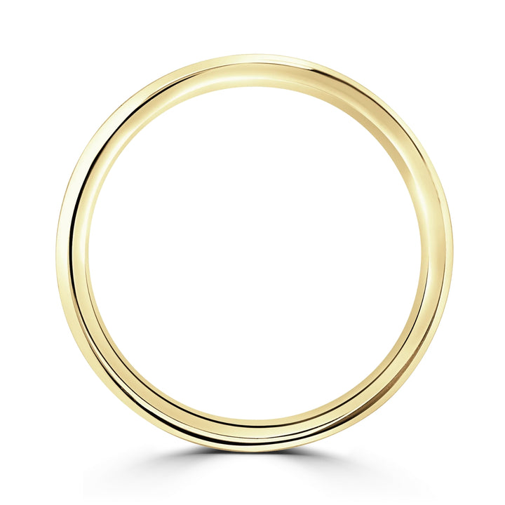 2.5mm Traditional Court 9ct Yellow Gold Wedding Ring by Brown & Newirth - Michael Jones Jeweller
