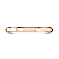 2mm Traditional Court 9ct Rose Gold Wedding Ring By Brown & Newirth