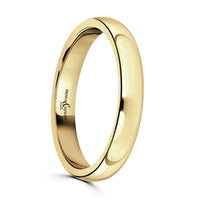 3mm Traditional Court 9ct Yellow Gold Wedding Ring by Brown & Newirth - Michael Jones Jeweller
