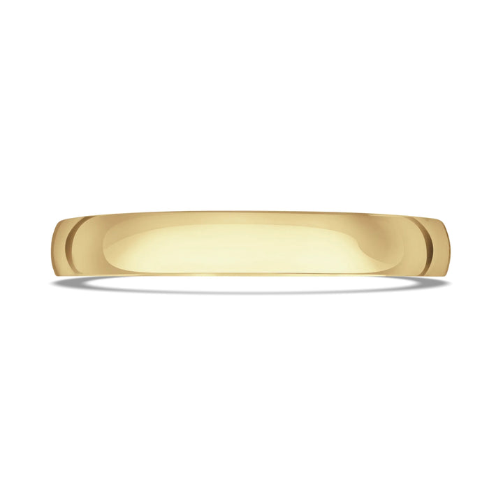 3mm Traditional Court 9ct Yellow Gold Wedding Ring by Brown & Newirth - Michael Jones Jeweller
