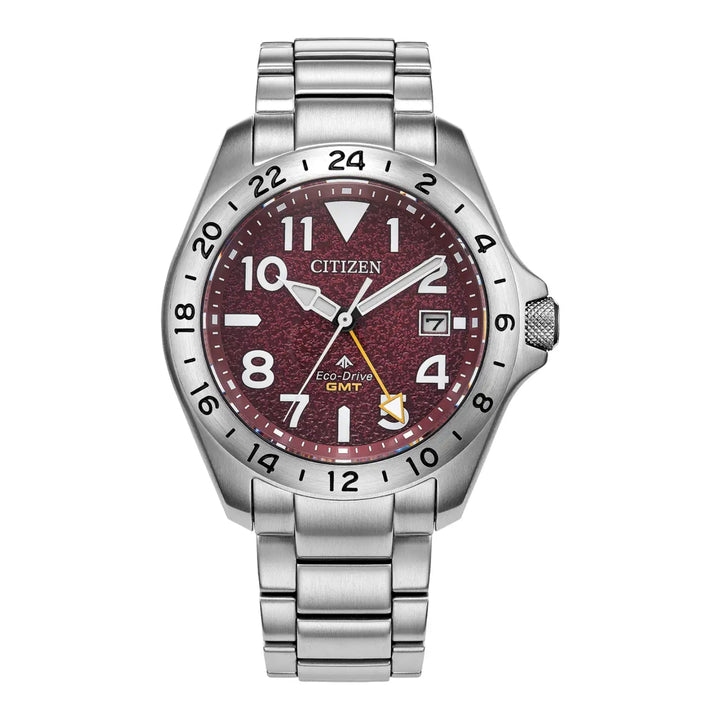 Citizen Eco-Drive Promaster Land 39mm GMT Watch BJ7150-50W