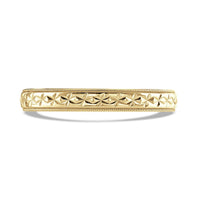 3mm Sparkle 9ct Yellow Gold Diamond Cut Wedding Band - Michael Jones Jeweller