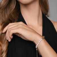 Yana Nesper Akoya Pearl 18ct Yellow Gold Bead Transformable Bracelet