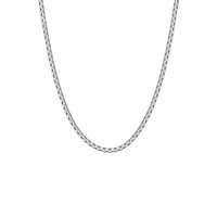 Steel and Barnett Gents Thin Stainless Steel Box Chain Necklace 20-24 Inches