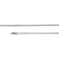 Steel and Barnett Gents Thin Stainless Steel Box Chain Necklace 20-24 Inches
