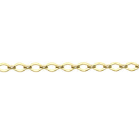 Pointed Oval Link 9ct Yellow Gold Bracelet - Michael Jones Jeweller