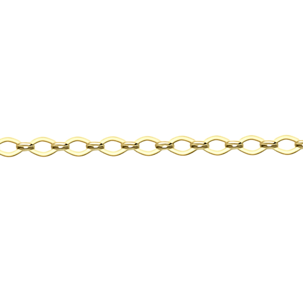 Pointed Oval Link 9ct Yellow Gold Bracelet - Michael Jones Jeweller