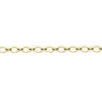Pointed Oval Link 9ct Yellow Gold Bracelet - Michael Jones Jeweller