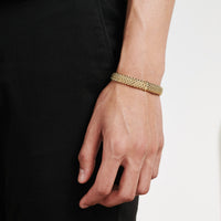 FOPE Flex'it Panorama 18ct Rose Gold 0.01ct Diamond Set Bracelet Large - Michael Jones Jeweller