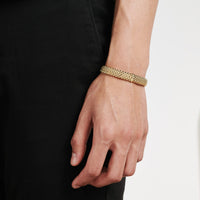 FOPE Flex'it Panorama 18ct Rose Gold 0.01ct Diamond Set Bracelet Large